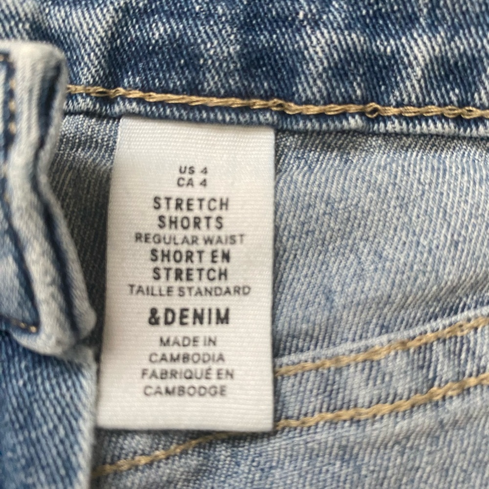 Cuffed Denim Shorts - Picture 3 of 4